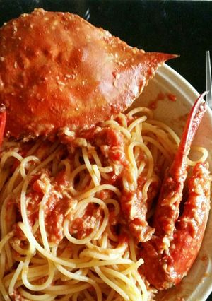 ワタリガニのトマトクリームパスタ♡♡-レシピのメイン写真
