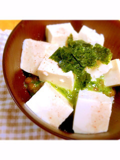 豆腐と青のり納豆丼-レシピのメイン写真