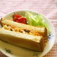 にんじん卵サラダとハムのマヨデリサンド♪
