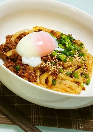簡単♪肉味噌うどん-レシピのメイン写真