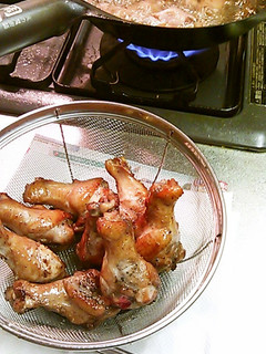 ワイン漬けの手羽元揚げ-レシピのメイン写真