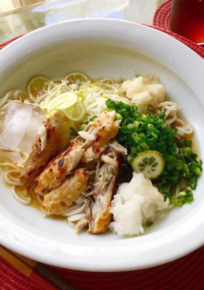 塩鯖とすだちのおろしうどん-レシピのメイン写真