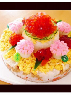 母の日ちらし寿司ケーキ-レシピのメイン写真