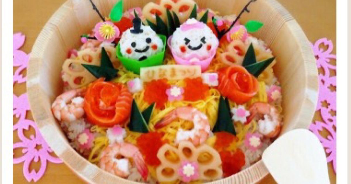  ひな祭り プレート ひなまつりプレート by satoppu 【クックパッド】 簡単おいしい