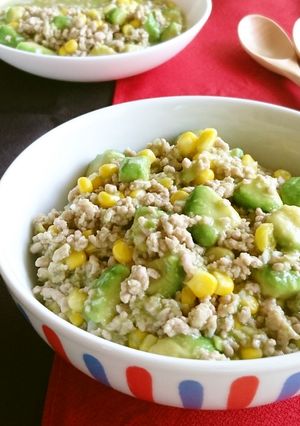丼もイケる♪塩味の麻婆アボカド-レシピのメイン写真