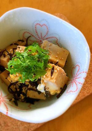 簡単もう一品☆高野豆腐とひじきの卵とじ-レシピのメイン写真