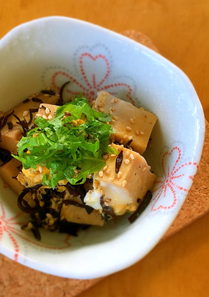 簡単もう一品☆高野豆腐とひじきの卵とじ-レシピのメイン写真