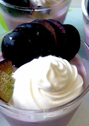 長野パープル・葡萄のムース（巨峰でも！）-レシピのメイン写真
