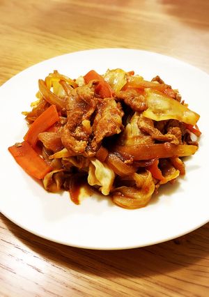 ん〜♡うまい！！豚肉と野菜の味噌炒め-レシピのメイン写真