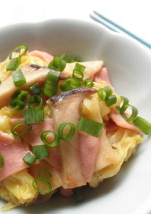 キャベツとエリンギの山椒みそ炒め-レシピのメイン写真