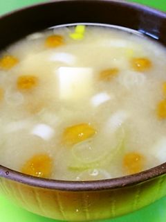 *なめこと豆腐のみそ汁*-レシピのメイン写真