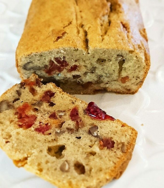 バナナとクランベリーの美的パウンドケーキ-レシピのメイン写真