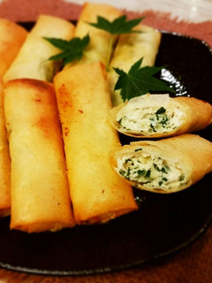 大葉と鶏ひき肉の簡単チーズ春巻き-レシピのメイン写真