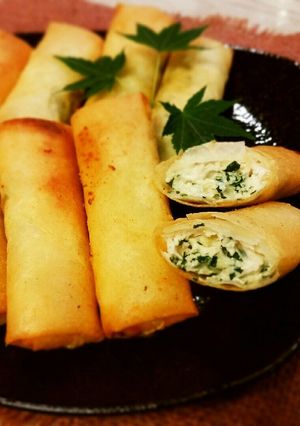 大葉と鶏ひき肉の簡単チーズ春巻き-レシピのメイン写真