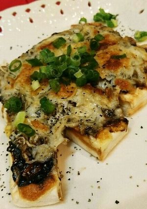 海苔の佃煮としらすのヘルシーはんぺんピザ-レシピのメイン写真