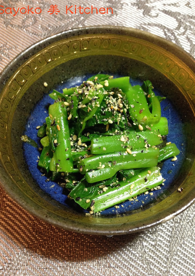 つるむらさきの胡麻和え-レシピのメイン写真