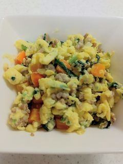 【離乳食·後期】野菜入り炒り卵-レシピのメイン写真