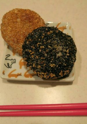 【子供のおやつ】カボチャ餡のゴマ団子-レシピのメイン写真