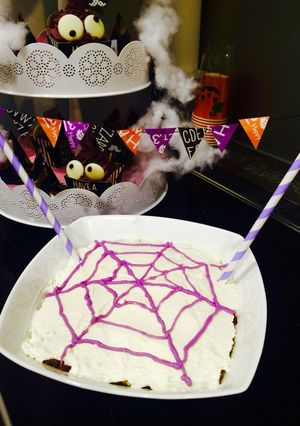 ハロウィン♪簡単♪蜘蛛の巣ティラミス-レシピのメイン写真
