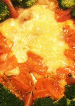 ミートソースとチーズの豚肉焼き-レシピのメイン写真