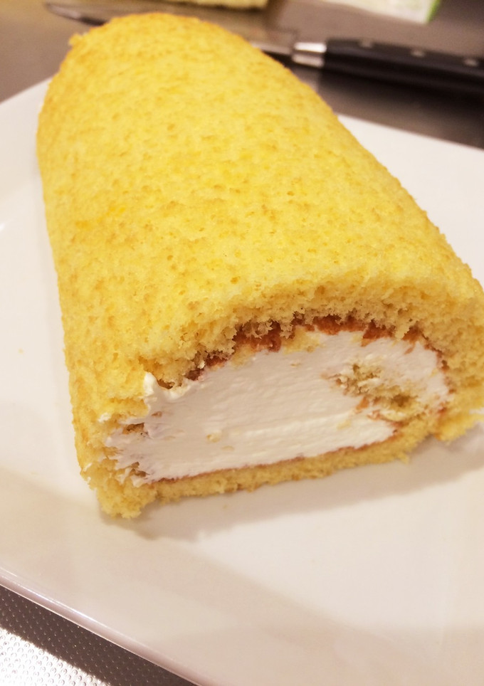 ホットケーキミックスで簡単ロールケーキ-レシピのメイン写真