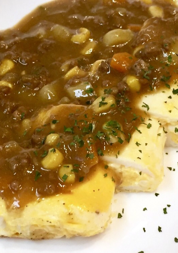 簡単☆卵焼きのカレーがけ-レシピのメイン写真