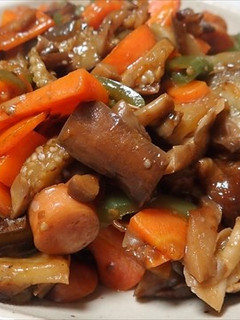 3種キノコと野菜のソース炒め-レシピのメイン写真