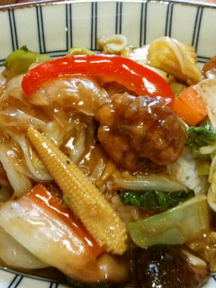 竜田揚げ入り中華丼-レシピのメイン写真