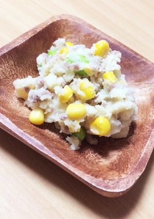 お酒に合う！ひき肉ポテトサラダ-レシピのメイン写真