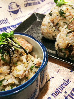 混ぜるだけで絶品☆さば缶梅しそごはん。-レシピのメイン写真