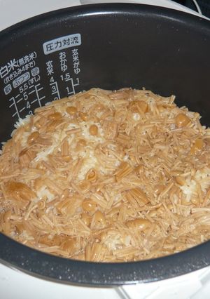 簡単！！なめ茸の炊き込みご飯-レシピのメイン写真