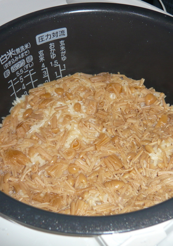 簡単！！なめ茸の炊き込みご飯-レシピのメイン写真
