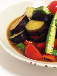 麺つゆでカンタン♪夏野菜の揚げ浸し-レシピのメイン写真