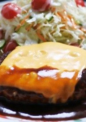 チーズハンバーグ-レシピのメイン写真
