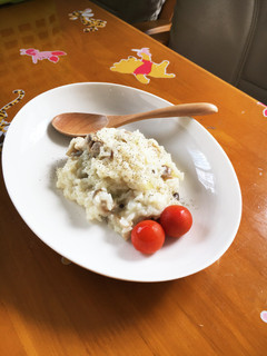 【簡単】和風塩バターきのこdeリゾット-レシピのメイン写真