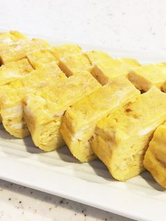 超簡単!冷えても美味しい厚焼き玉子焼き-レシピのメイン写真