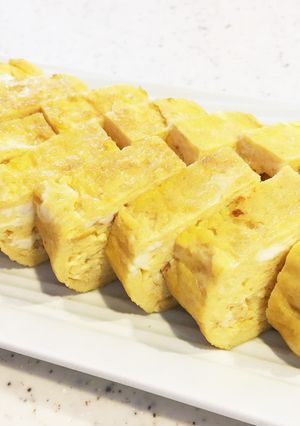超簡単！冷えても美味しい厚焼き玉子焼き-レシピのメイン写真