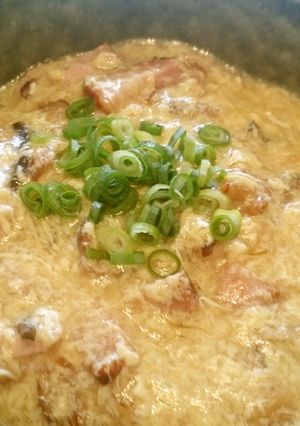 調味料ゼロ！フカヒレスープで中華風玉子丼-レシピのメイン写真