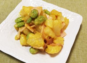 じゃがいもと枝豆とロースハムのサラダ-レシピのメイン写真