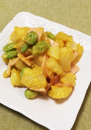 じゃがいもと枝豆とロースハムのサラダ-レシピのメイン写真