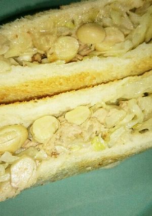 お豆とツナのマヨデリトーストサンド-レシピのメイン写真
