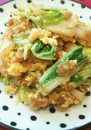 簡単♡白菜揚げ玉卵炒め(о´∀`о)-レシピのメイン写真