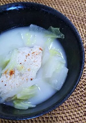 鶏むね肉のヨーグルトスープ-レシピのメイン写真