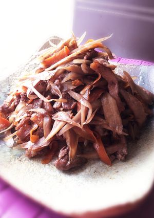 ごぼうの赤ワイン煮-レシピのメイン写真
