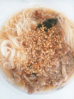 納豆ツナそうめん-レシピのメイン写真