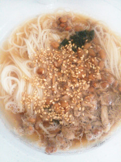 納豆ツナそうめん-レシピのメイン写真