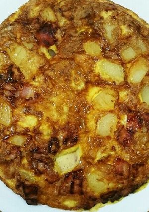 じゃがベーコンのお手軽ボリュームオムレツ-レシピのメイン写真