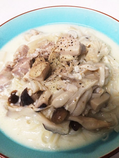 豆乳ときのこのあったかうどん-レシピのメイン写真