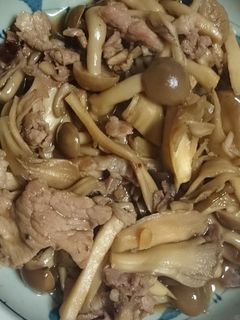 キノコと豚肉のピリ辛炒め-レシピのメイン写真