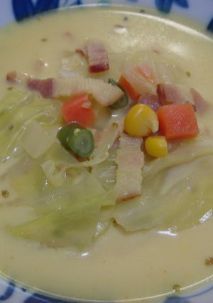 キャベツのカレーミルクスープ♪-レシピのメイン写真